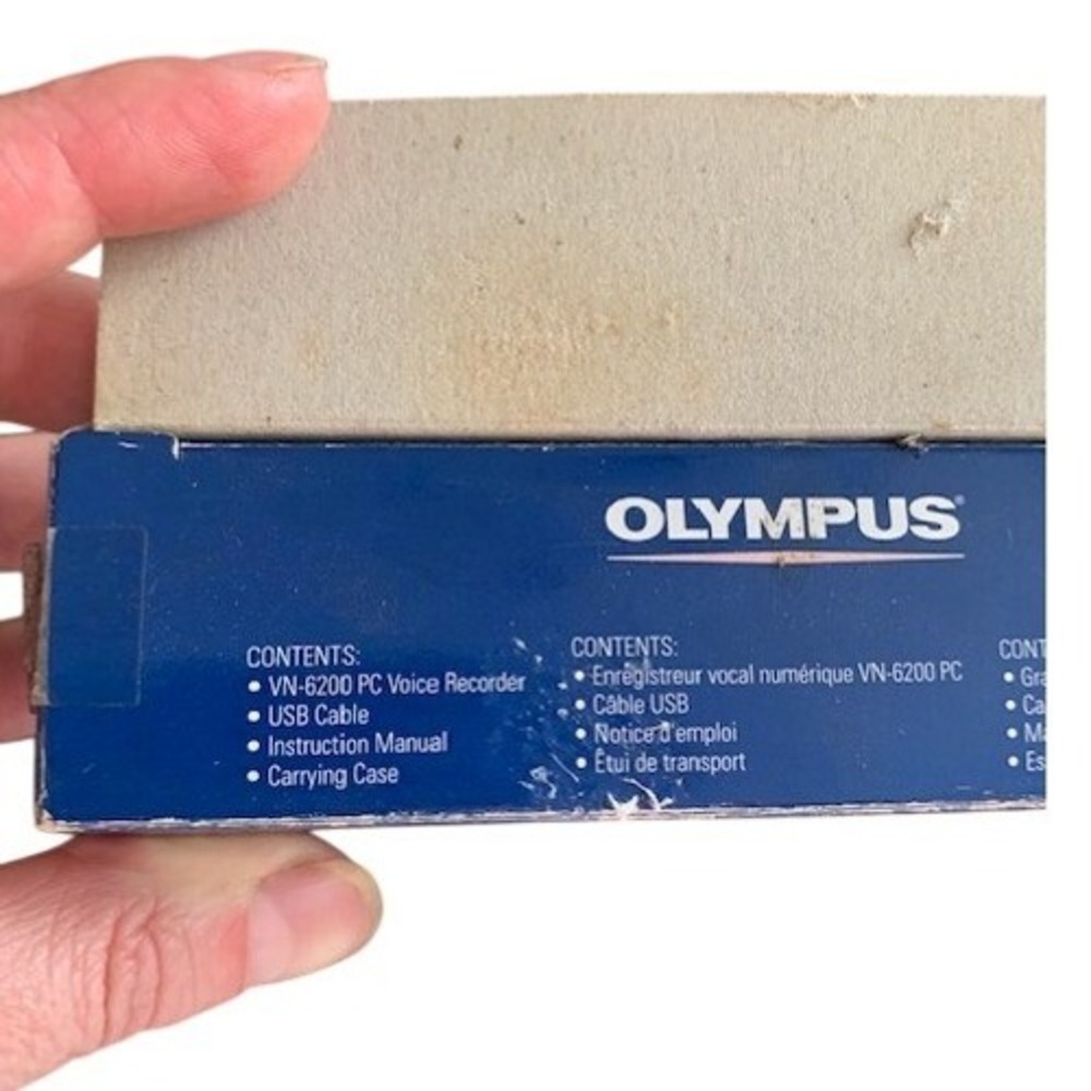 Olympus VN 6200 PC Digital Voice Recorder 4GB USB PC Link WMA Free Case Included - Picture 7 of 7